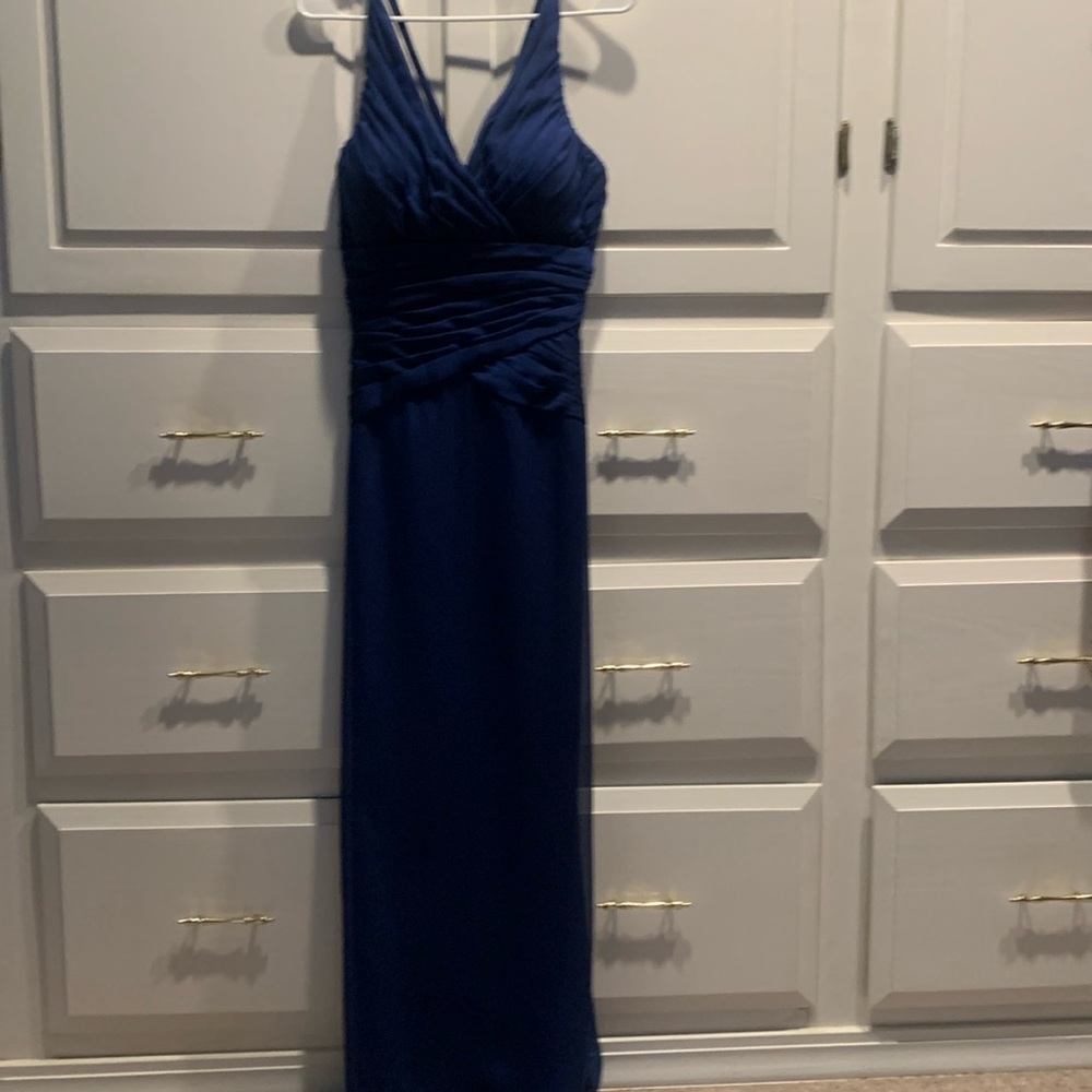 Long formal Mother of the Bride dress.